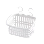 Kunststoff-Hängekorb mit Haken Küchenaufbewahrung Ablaufkorb Regal Badezimmer-Organizer, Klein Grau, Klein Beige, Groß Grau, Groß Beige