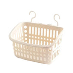 Kunststoff-Hängekorb mit Haken Küchenaufbewahrung Ablaufkorb Regal Badezimmer-Organizer, Klein Grau, Klein Beige, Groß Grau, Groß Beige
