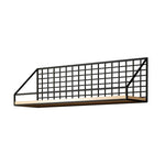 Haushalt Großer wandmontierter Organizer ohne Bohren, Schwarzes Basismodell, Schwarze Holzkugel mit Taschentuchbox