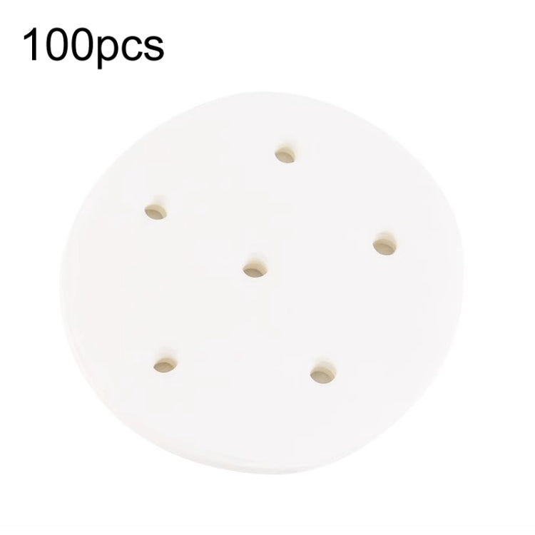 100 Stück Einweg-Dampfgarerpapier, rund, antihaftbeschichtet, gelocht, für Brötchen, 7,6 cm