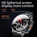 H18 Ultra-Thin Round Ball Screen 1.95 Inch Plug-In Phone Smart Watch, 32G