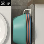 2 Stk. Badezimmer Regal Lochfreier Waschbecken Haken Küchen Wandmontiertes Aufbewahrungsregal