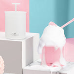 Gesichtsreiniger Schaumbildner Blubberbecher Reise Tragbare Manuelle Schaumbildflasche, Klein Lila, Klein Transparent, Klein Rosa, Groß Lila, Groß Transparent, Groß Rosa