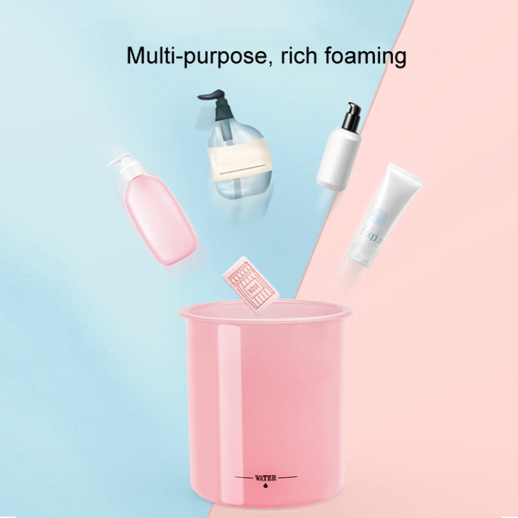 Gesichtsreiniger Schaumbildner Blubberbecher Reise Tragbare Manuelle Schaumbildflasche, Klein Lila, Klein Transparent, Klein Rosa, Groß Lila, Groß Transparent, Groß Rosa
