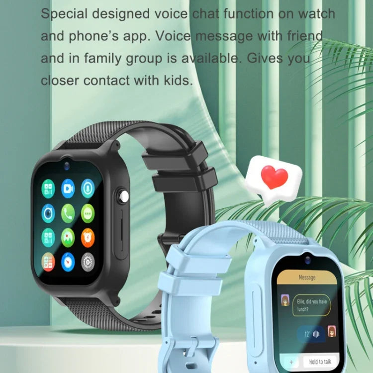 K26H 4G Kinder-Smartwatch mit 1,83-Zoll-Touchscreen, Frontkamera, SOS-Funktion und GPS-Ortung