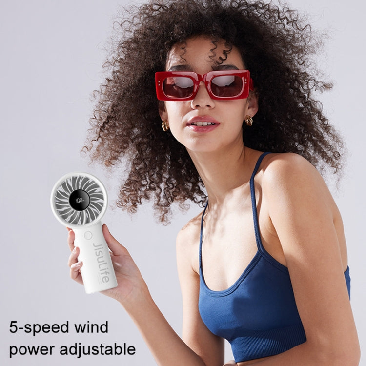 JisuLife Life4 Handheld Tragbarer Kleiner Wiederaufladbarer Ventilator, 3600mAh Grau, 3600mAh Schwarz, 3600mAh Pink, 5000mAh Grau, 5000mAh Schwarz, 5000mAh Pink