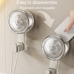 Bathroom Suction Cup Hooks Household Wall Mounted Hanging Organizer