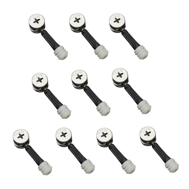 3-in-1 Schraubverbinder Möbelverbinder Exzenter Radmutter Befestigung, 10 Stück 40mm, 10 Stück 35mm