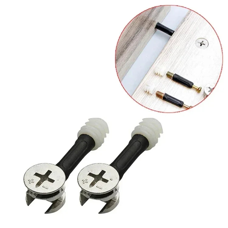 3-in-1 Schraubverbinder Möbelverbinder Exzenter Radmutter Befestigung, 10 Stück 40mm, 10 Stück 35mm