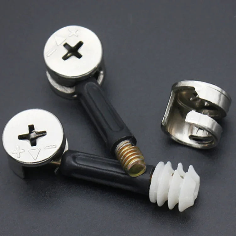 3-in-1 Schraubverbinder Möbelverbinder Exzenter Radmutter Befestigung, 10 Stück 40mm, 10 Stück 35mm