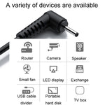 JINGHUA U550C USB zu DC Ladekabel Kleingeräte-Netzkabel, 3,5mm, 5,5mm