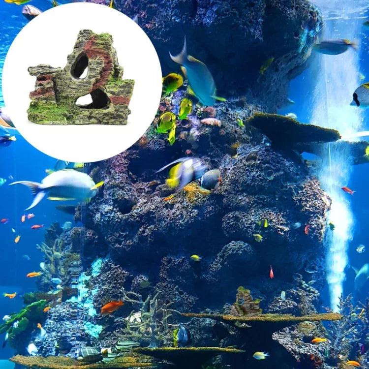 Aquarium Aquascaping Zubehör Harz Fischtank Wigwam Landschaftsdekoration, Modell A, Modell B, Modell C, Modell D