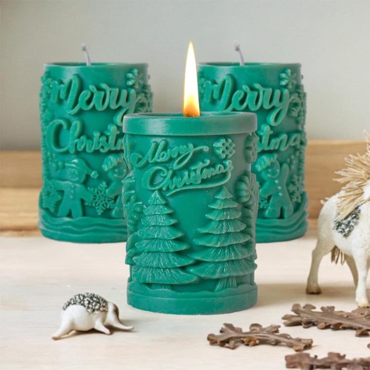 Weihnachts-Aromatherapie-Kerzen-Zylinder-DIY-Silikonform, ZL-845, ZL-846, ZL-849, ZL-850