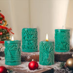Weihnachts-Aromatherapie-Kerzen-Zylinder-DIY-Silikonform, ZL-845, ZL-846, ZL-849, ZL-850