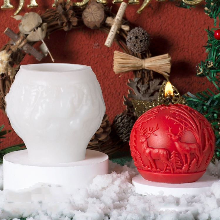 Weihnachtskugel Elch Duftkerze DIY Form, A ZL-73, C ZL-75, D ZL-76, F ZL-78
