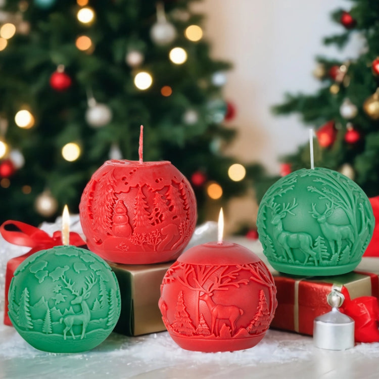 Weihnachtskugel Elch Duftkerze DIY Form, A ZL-73, C ZL-75, D ZL-76, F ZL-78