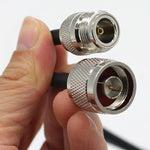 N Stecker zu N Buchse RG58 Adapterkabel Radio WiFi Verlängerungskabel, 0,5m, 1m, 3m, 5m, 10m