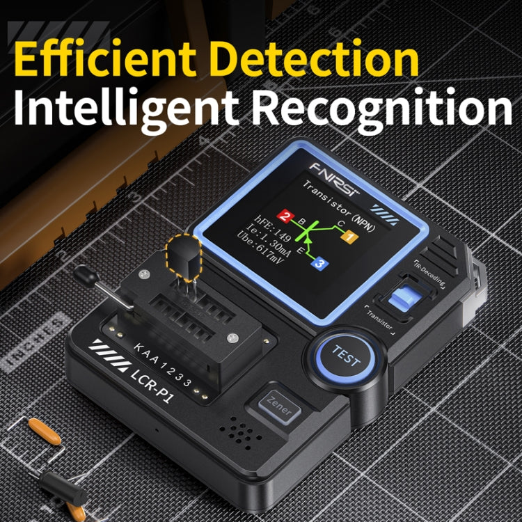 FNIRSI LCR-P1 Transistortester Multifunktionales Elektronisches Bauteilprüfgerät, LCR-P1