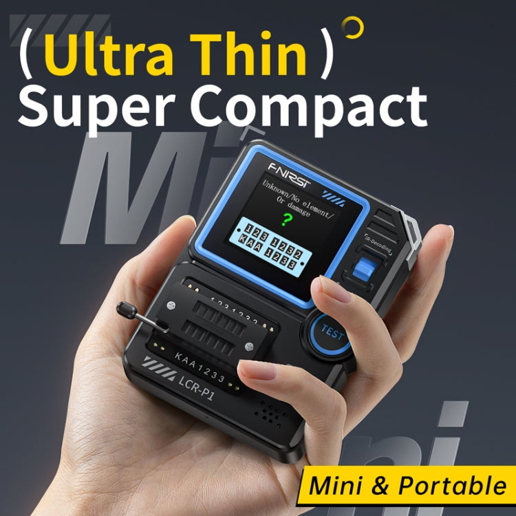 FNIRSI LCR-P1 Transistortester Multifunktionales Elektronisches Bauteilprüfgerät, LCR-P1