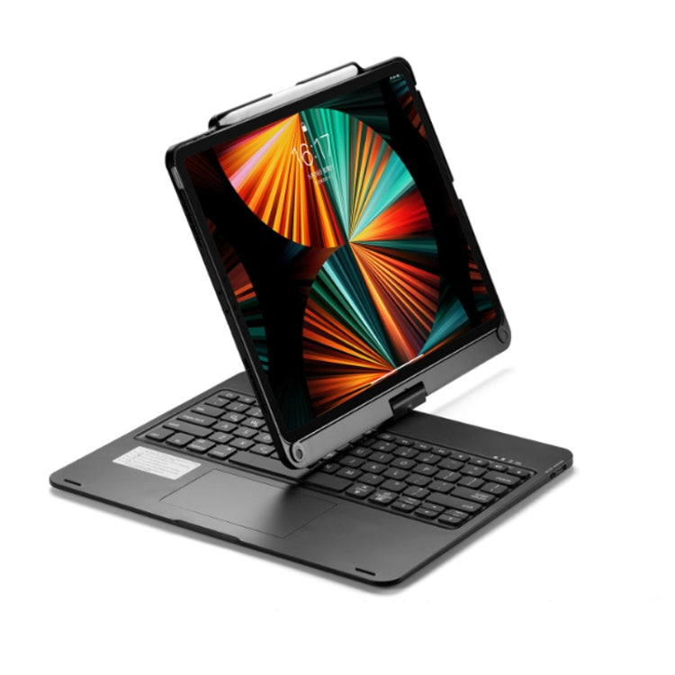 Für iPad Pro 12,9 Zoll 2022/2021/2020/2018 Tablet Bluetooth Touch-Tastatur mit Hintergrundbeleuchtung 360-Grad-Drehung, Für iPad Pro 12,9 Zoll