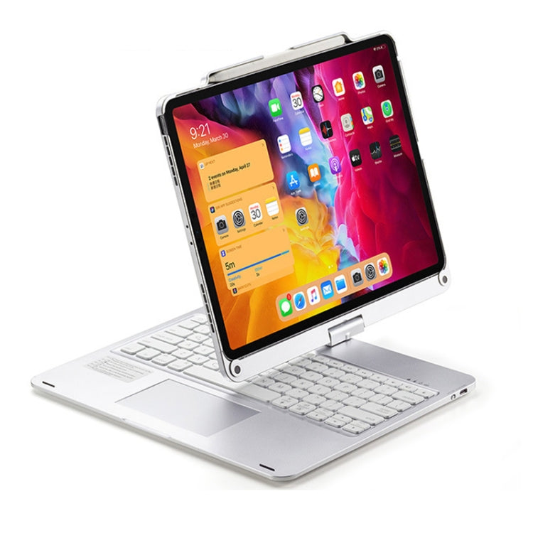 Für iPad Pro 12,9 Zoll 2022/2021/2020/2018 Tablet Bluetooth Touch-Tastatur mit Hintergrundbeleuchtung 360-Grad-Drehung, Für iPad Pro 12,9 Zoll