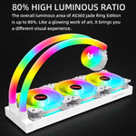 COOLMOON AS360 Magic Diamond Edition Computer-Kühler ARGB Wasserkühlung Licht Integrierter CPU-Radiator, AS360