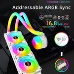 COOLMOON AS360 Magic Diamond Edition Computer-Kühler ARGB Wasserkühlung Licht Integrierter CPU-Radiator, AS360