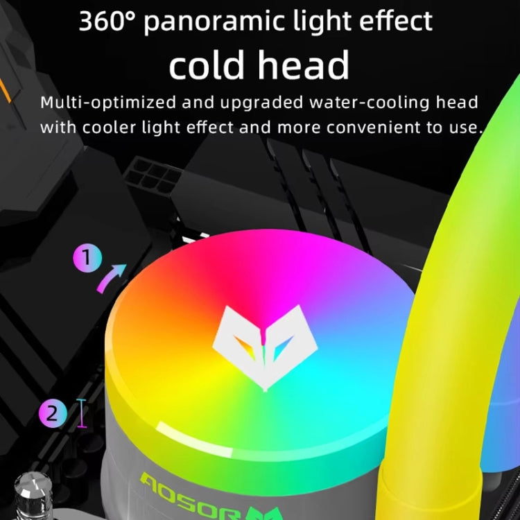 COOLMOON AS360 Magic Diamond Edition Computer-Kühler ARGB Wasserkühlung Licht Integrierter CPU-Radiator, AS360