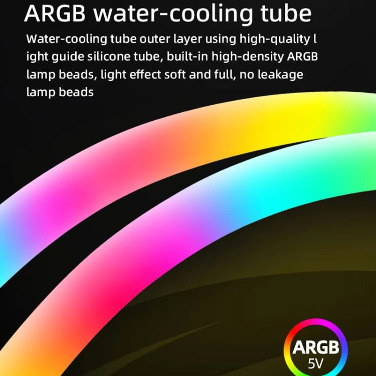 COOLMOON AS360 Magic Diamond Edition Computer-Kühler ARGB Wasserkühlung Licht Integrierter CPU-Radiator, AS360