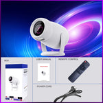 HY400 Android 12.0 System Intelligenter Projektor Tragbarer Familienprojektor, US-Stecker, EU-Stecker, UK-Stecker, AU-Stecker