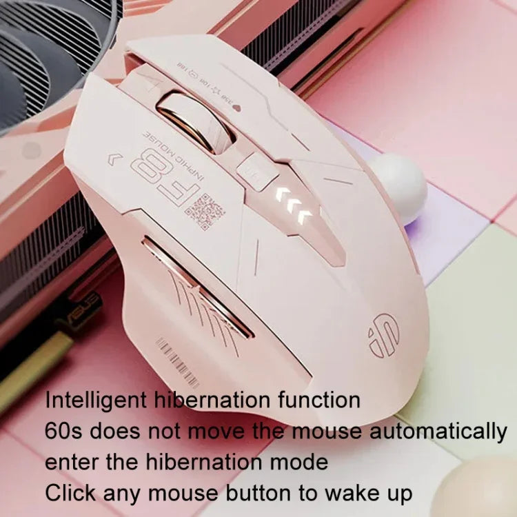 Inphic F8 2.4G Kabellose, geräuschlose Computer-Gaming-Maus, F8