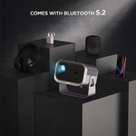 Tragbarer Mini-Projektor Smart Home Theater, Android 4K HD Version, Spiegelungsfunktion für Mobiltelefon