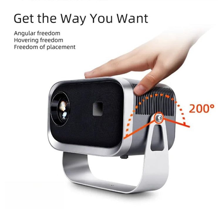Tragbarer Mini-Projektor Smart Home Theater, Android 4K HD Version, Spiegelungsfunktion für Mobiltelefon