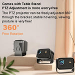 Tragbarer Mini-Projektor Smart Home Theater, Android 4K HD Version, Spiegelungsfunktion für Mobiltelefon