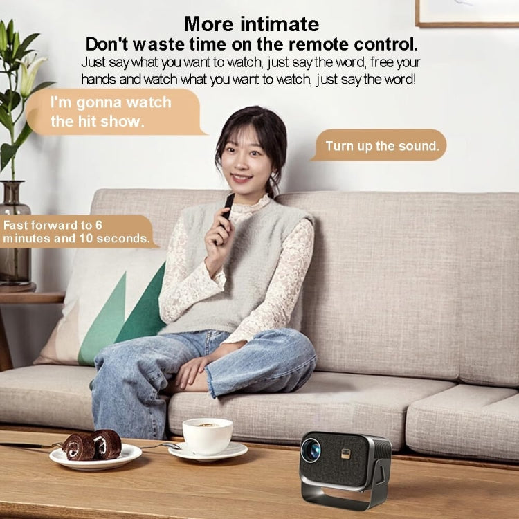 Tragbarer Mini-Projektor Smart Home Theater, Android 4K HD Version, Spiegelungsfunktion für Mobiltelefon