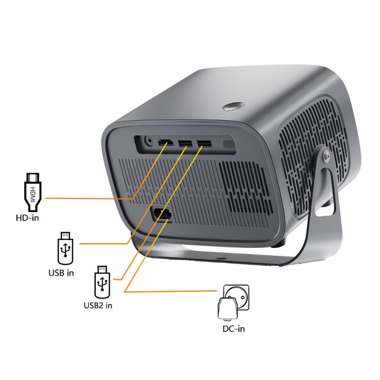A10 4K Smart Android Tragbarer Projektor, US-Stecker, UK-Stecker, EU-Stecker, AU-Stecker