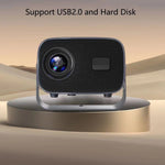 A10 4K Smart Android Tragbarer Projektor, US-Stecker, UK-Stecker, EU-Stecker, AU-Stecker