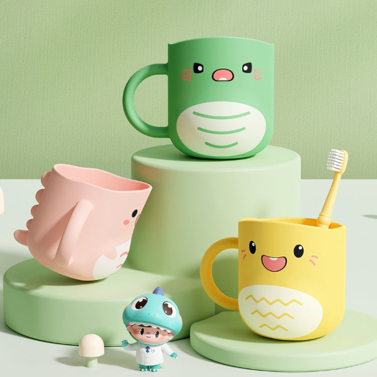Wassermug Putzbecher Baby Zuhause niedlicher Cartoon tropfsicher umweltfreundlicher Dinosaurierbecher
