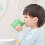 Wassermug Putzbecher Baby Zuhause niedlicher Cartoon tropfsicher umweltfreundlicher Dinosaurierbecher