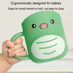 Wassermug Putzbecher Baby Zuhause niedlicher Cartoon tropfsicher umweltfreundlicher Dinosaurierbecher