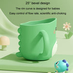 Wassermug Putzbecher Baby Zuhause niedlicher Cartoon tropfsicher umweltfreundlicher Dinosaurierbecher