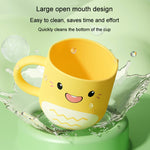 Wassermug Putzbecher Baby Zuhause niedlicher Cartoon tropfsicher umweltfreundlicher Dinosaurierbecher