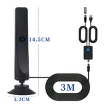 4K 1080P Digitale TV-Antenne für Innenräume für lokale Sender, 80 km Reichweite mit Verstärker, Signal Booster, 80 km 20dBi HDTV-T2