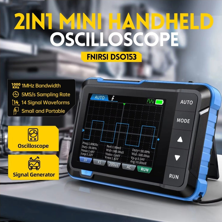 FNIRSI 2-in-1 Mini Tragbares Digitaloszilloskop Signalgenerator, Standard, Upgrade
