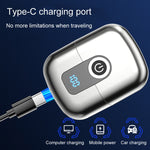Doppelring Magnetischer Elektrorasierer Reise Tragbar Wiederaufladbar Vollwaschbar Herrenrasierer