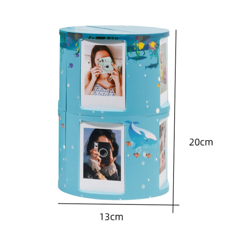 Für Mini 3-Zoll-wandelbaren DIY-Fotorahmenständer-Aufbewahrungsregal
