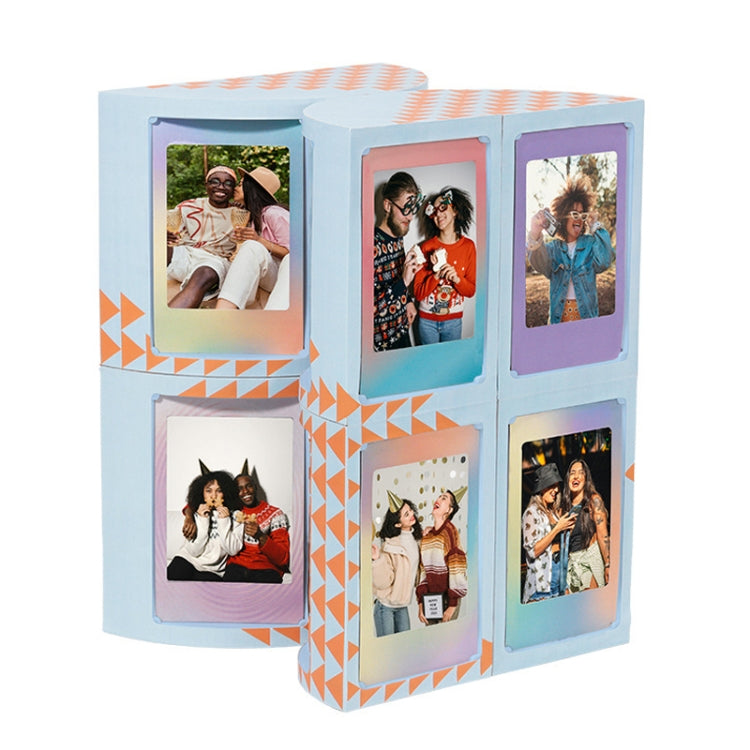 Für Mini 3-Zoll-wandelbaren DIY-Fotorahmenständer-Aufbewahrungsregal