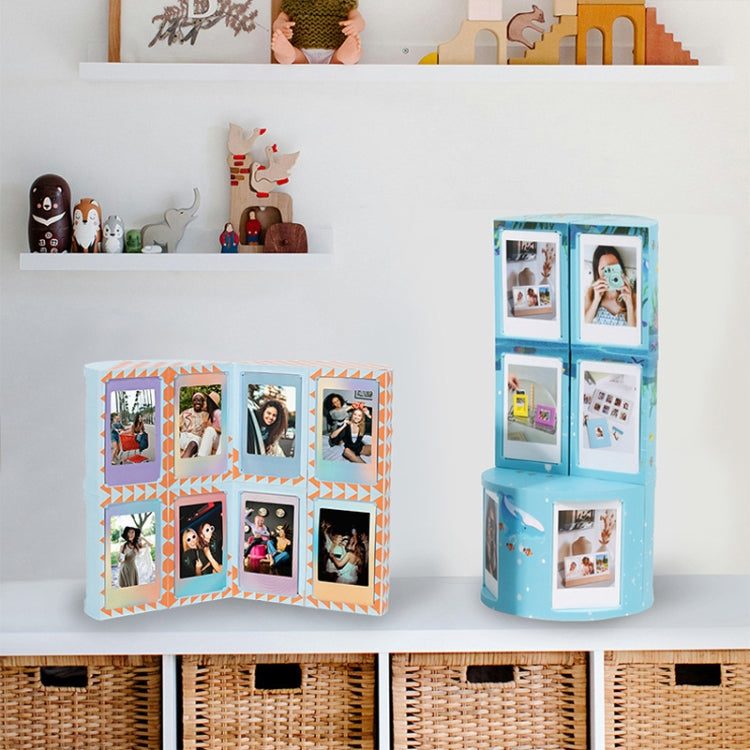 Für Mini 3-Zoll-wandelbaren DIY-Fotorahmenständer-Aufbewahrungsregal