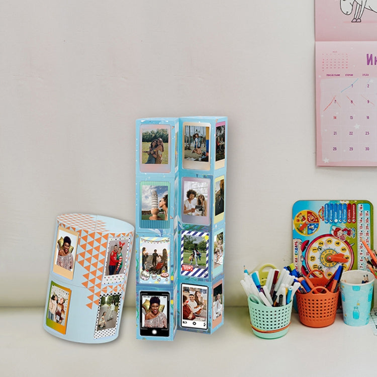 Für Mini 3-Zoll-wandelbaren DIY-Fotorahmenständer-Aufbewahrungsregal