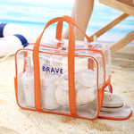 Große Sporttasche Schwimmtasche Wasserdichte Kultur- und Make-up-Organizer-Tasche